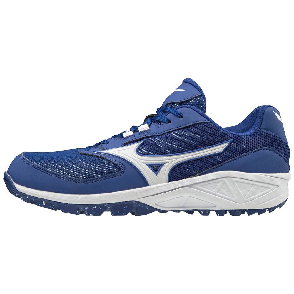 Mizuno Dominant All Surface Rövidszárú Turf Férfi Baseball Cipő Királykék/Fehér AEV603948